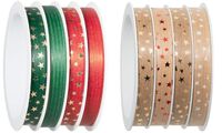 CACTUS Bolduc sur bobine multiple, 4 rubans, rouge/vert (40050093)