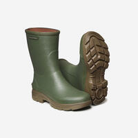 Warm Ankle Boots Rubber Neoprene 500 Green - UK 10.5 - EU 45