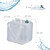 Relaxdays faltbarer Wasserkanister 4er Set, 20 l, Wasserbehälter mit Zapfhahn, Tragegurt, BPA-frei, Wassertank, Farbwahl