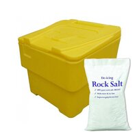 2 Cu Ft Grit Bin Winter Pack - 60 Litre / 65 kg capacity - Yellow