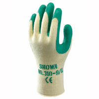 SHOWA® 310 Grip Green Gr 9 (L) PE, BW, Latex, weiß-grün beschichtete Innenhand