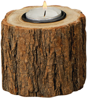 ROOST Teelichthalter 10x10x10cm 10031493 Holz, Metall Baum