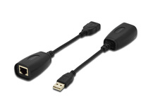 USB Extender, schwarz, 20cm, Digitus® [DA-70139-2]