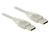 Anschlusskabel USB 2.0 A Stecker an USB 2.0 A Stecker, transparent, 0,5m, Delock® [83886]