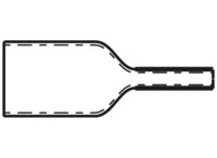 Wärmeschrumpfschlauch, 4:1, (32/8 mm), Polyolefin, vernetzt, schwarz