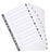 Exacompta Index 1-12 A4 160gsm Card White with White Mylar Tabs