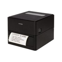 CL-E300 printer, POS Cutter LAN, USB, Serial Black, EN Plug Etikettendrucker