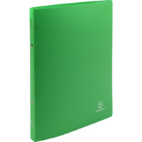 Ringbuch aus PP 500µ mit 2 Ringen 15mm, Rücken 20mm, blickdicht, für Format DIN A4 - Dunkelgrün