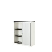 Horizontal roller shutter cupboard