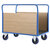 Wózek platformowy ze ściankami drewnianymi