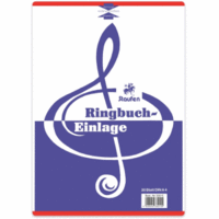 Ringbucheinlage A4 20 Blatt Notenlinen 12 Systeme