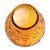 Bolsius Wax Filled Candle Bowls in Amber Colour - 75 Hour Burn Pack of 12