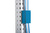 Kabelhalter für eine saubere Kabelführung entlang der Aufbausäule, in Brillantblau RAL 5007 | LMK1610.5007