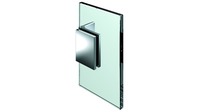 Winkelverbinder FLAMEA FLINTER NIVELLO FLUTURE Glas-Wand 90° glanzverchromt, Glasdicke 6/8/10mm, Winkel 60°-100° verstellbar, P+S 8171ZN5