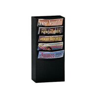 Metal literature display racks - 5 x A4 pockets, black