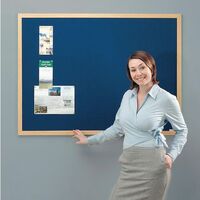 Eco friendly office noticeboards - blue