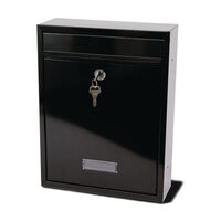 Trent modular post box - black