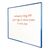 Shield® deluxe coloured frame magnetic whiteboards, 1200 x 1500mm, blue