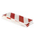 Pannello antiurto adesivo BOX - 13,7 x 100 cm - bianco/rosso - Geko - conf. 2 pezzi