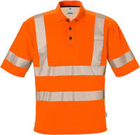 High Vis Poloshirt Kl. 3, 7406 PHV Warnschutz-orange Gr. XXXXL