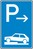 Verkehrszeichen VZ 315-71 Parken auf Gehwegen (Anfang), 900 x 600, 2mm flach, RA 1
