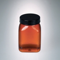 200ml Square wide-mouth containers PVC amber
