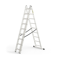 Aluminium multi-purpose Ladder "QuickStep" | 9 2.46 m / 3.75 m / 4.81 m approx. 3.72 m / 4.49 m / 5.75 m 130 mm