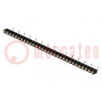 Socket; pin strips; female; PIN: 30; turned contacts; vertical