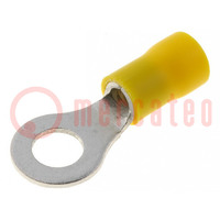 Tip: ring; M6; Ø: 6.4mm; 4÷6mm2; crimped; for cable; insulated