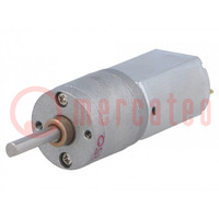 Motor: DC; with gearbox; 6VDC; 2.9A; Shaft: D spring; 60rpm; 250: 1