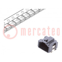 Connecteur: fil-carte; Minitek MicroSpace; socle; mâle; PIN: 6