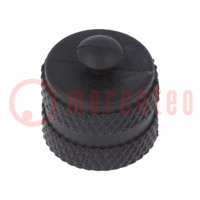 Protection cover; male M12 connectors; IP67; plastic