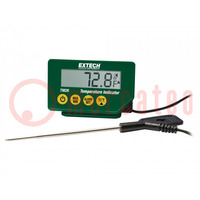 Medidor: temperatura; digital; LCD; -40÷200°C; Exact: ±0,5°C; IP65