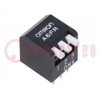 Switch: DIP-SWITCH; OFF-ON; 0.025A/24VDC; Pos: 2; -20÷70°C; THT