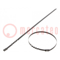 Cable tie; L: 260mm; W: 4.6mm; acid resistant steel AISI 316; 445N
