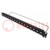 Patch panel; USB A; screw; RACK; M3; Height: 1U; Number of ports: 16