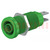 Connector: banaanstekker 4mm; contact; 37mm; groen; vernikkeld