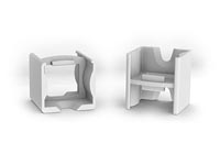 LINEAIRE CONNECTOR VOOR ALUMINIUMPROFIEL VOOR LEDSTRIP SLIMLINE 15 mm - ABS - GRIJS