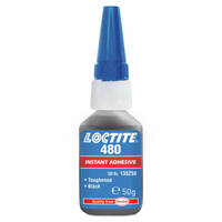 Loctite 480 Cyanacrylat Sekundenkleber, 1K für stoßfeste Verklebungen, Inhalt: 5