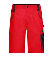 James & Nicholson Workwear Bermuda JN835 Gr. 56 red/black
