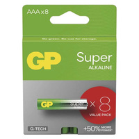 Bateria alkaliczna, AAA (LR03), AAA, 1.5V, GP, blistr, 6+2 pack