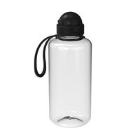 Artikelbild Drinking bottle "Junior", 1 l, incl. strap, transparent/black