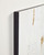 Schilderij Winona canvas in wit, rood en goud 50 x 120 cm
