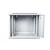 Szafa wisząca dwusekcyjna 19 9U 501/600/550mm, drzwi szklane, szara (RAL 7035), zmontowana