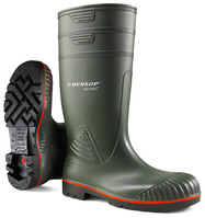 Dunlop Acifort Heavy Duty Full Safety Wellington Boot Green 06