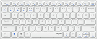 Rapoo E9600M Tastatur Büro RF Wireless + Bluetooth QWERTY Deutsch Weiß