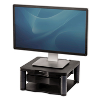 Fellowes Computer Monitor Stand with 3 Height Adjustments - Premium Monitor Riser Plus with Cable Management - Ergonomic Adjustable Monitor Stand for Computers - Max Weight 36KG...