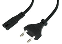 Lindy 30421 cable de transmisión Negro 2 m CEE7/16 C7 acoplador