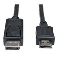 Tripp Lite P582-010 adapter kablowy 3,05 m DisplayPort HDMI Czarny