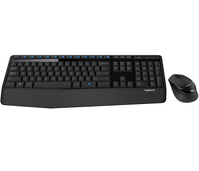 Logitech Wireless Combo MK345 teclado Ratón incluido RF inalámbrico QWERTY Portugués Negro